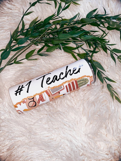 #1 Teacher Tumbler