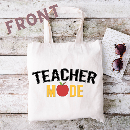 Teacher Mode Tote Bag (Personalized)