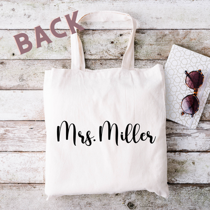 Teacher Mode Tote Bag (Personalized)